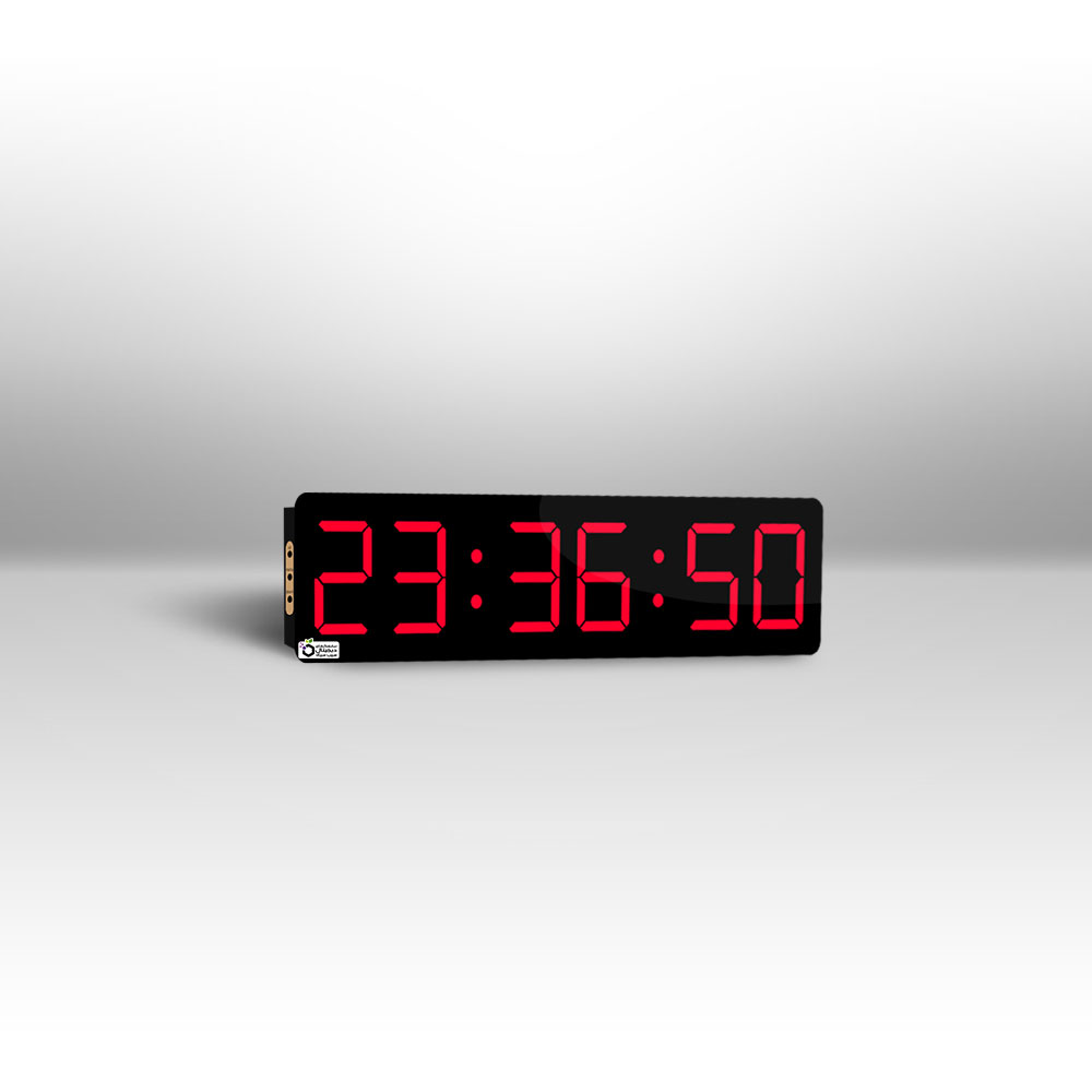 ساعت دیواری دیجیتال ثانیه دار مدل hms11 برند سیب سیاه