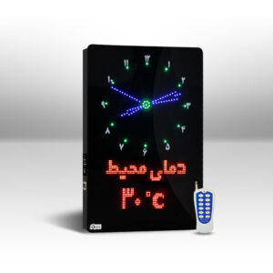 sm2 digital mosque clock ساعت دیجیتال اذان گو SM2 عمودی