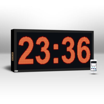 ساعت و تقویم دیجیتال دیواری مدل HM58 برند سیب سیاه
